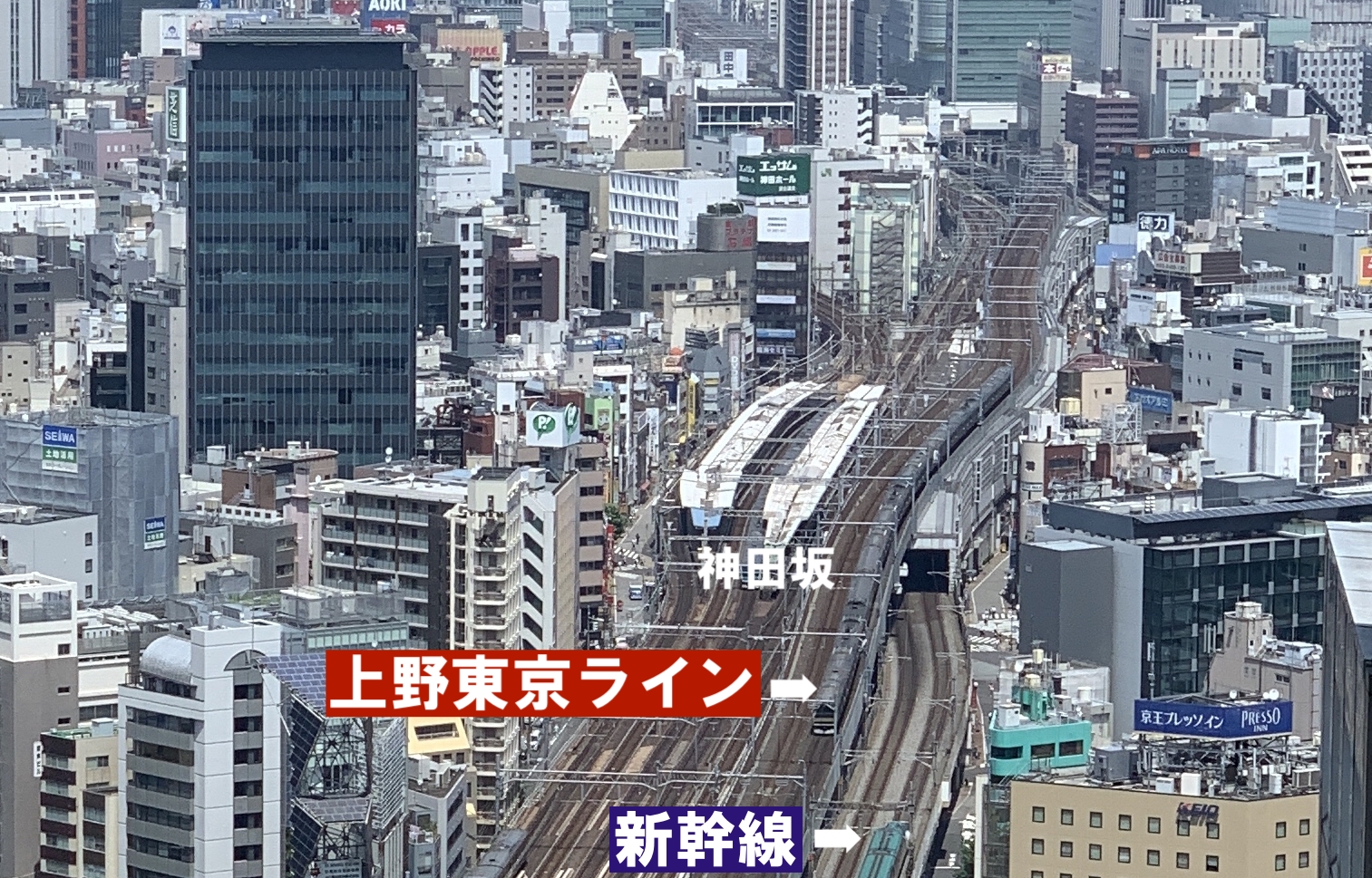 上野東京ライン・神田坂