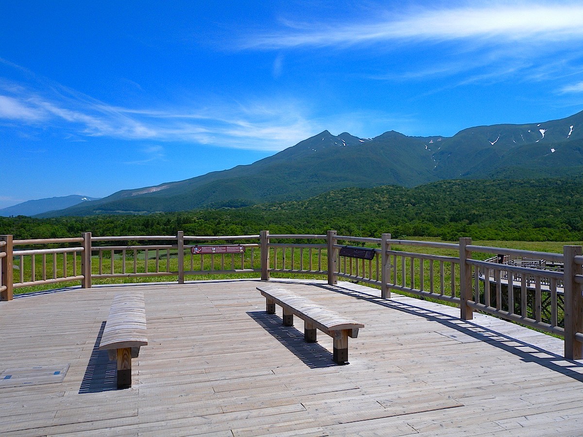知床五湖高架木道連山展望台