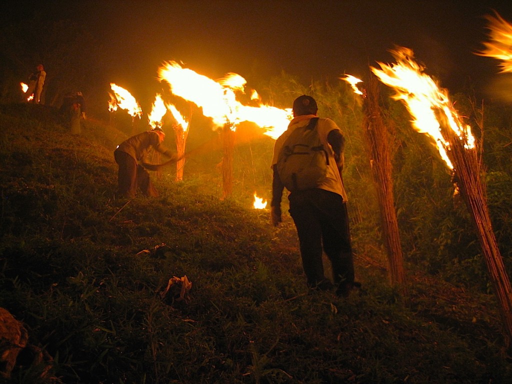 箱根強羅夏まつり大文字焼