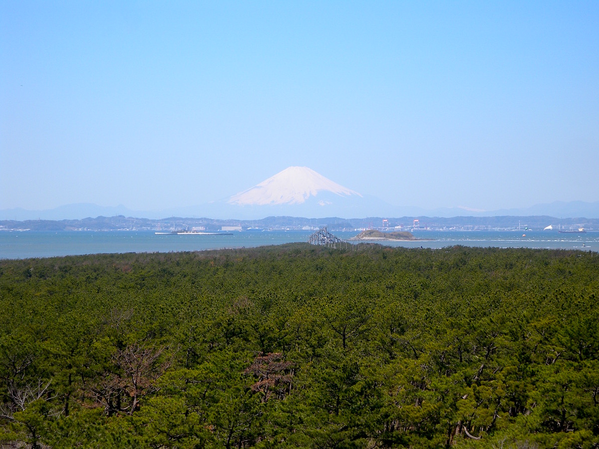 中の島展望台（富津元洲堡塁砲台跡）