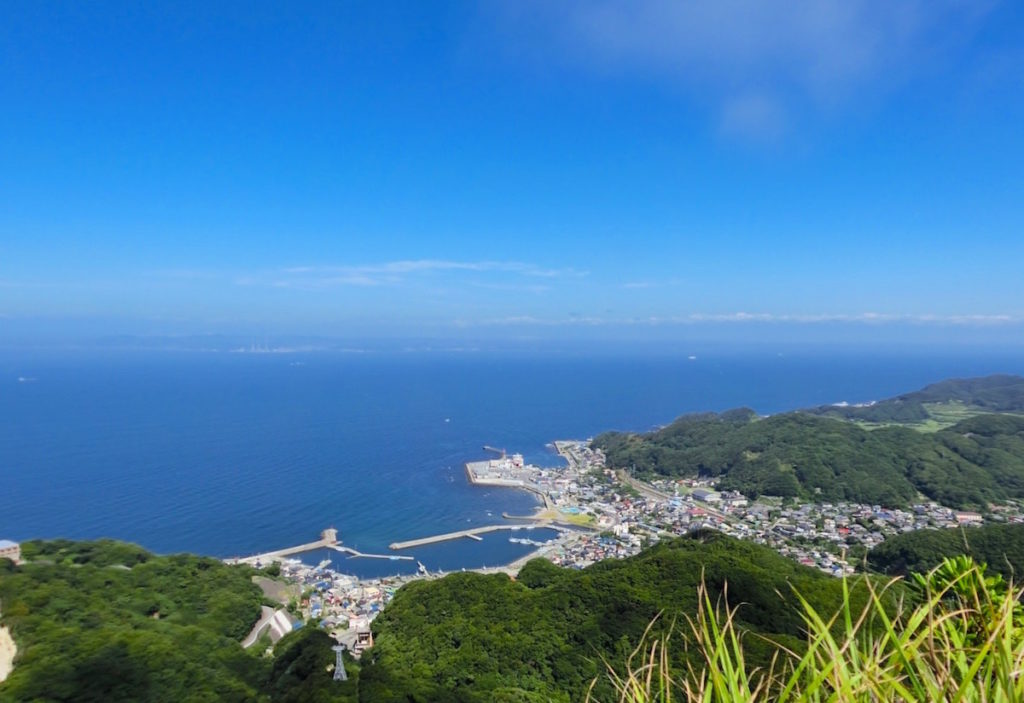鋸山ロープウェー山頂から富津・東京湾側の眺め