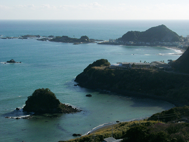 魚見塚展望台 仁右衛門島方面の眺め