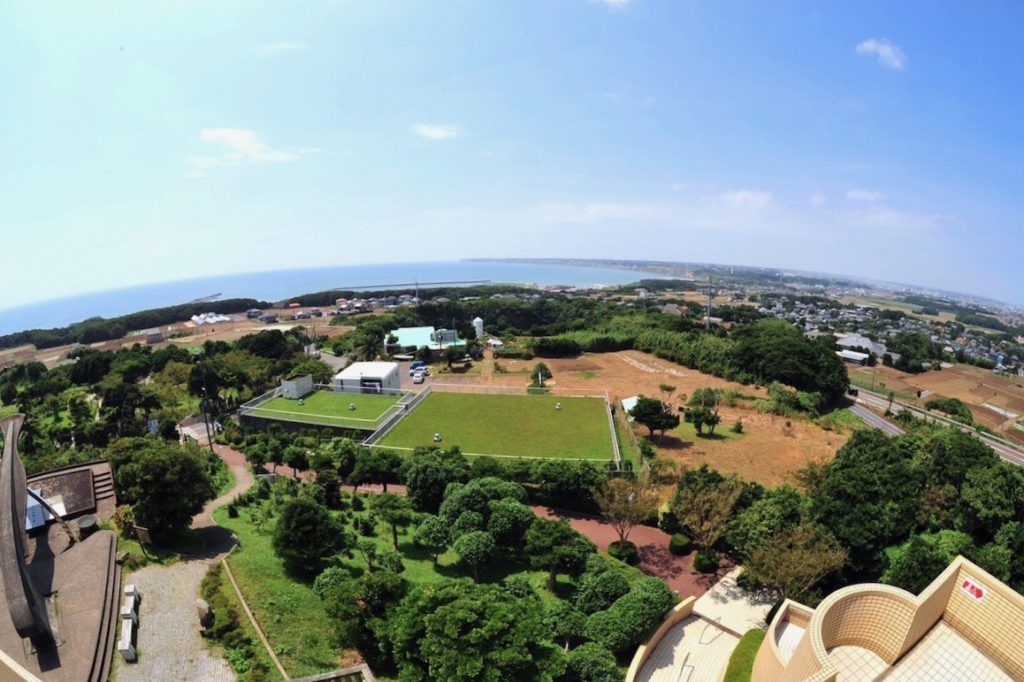 地球の丸く見える丘展望館