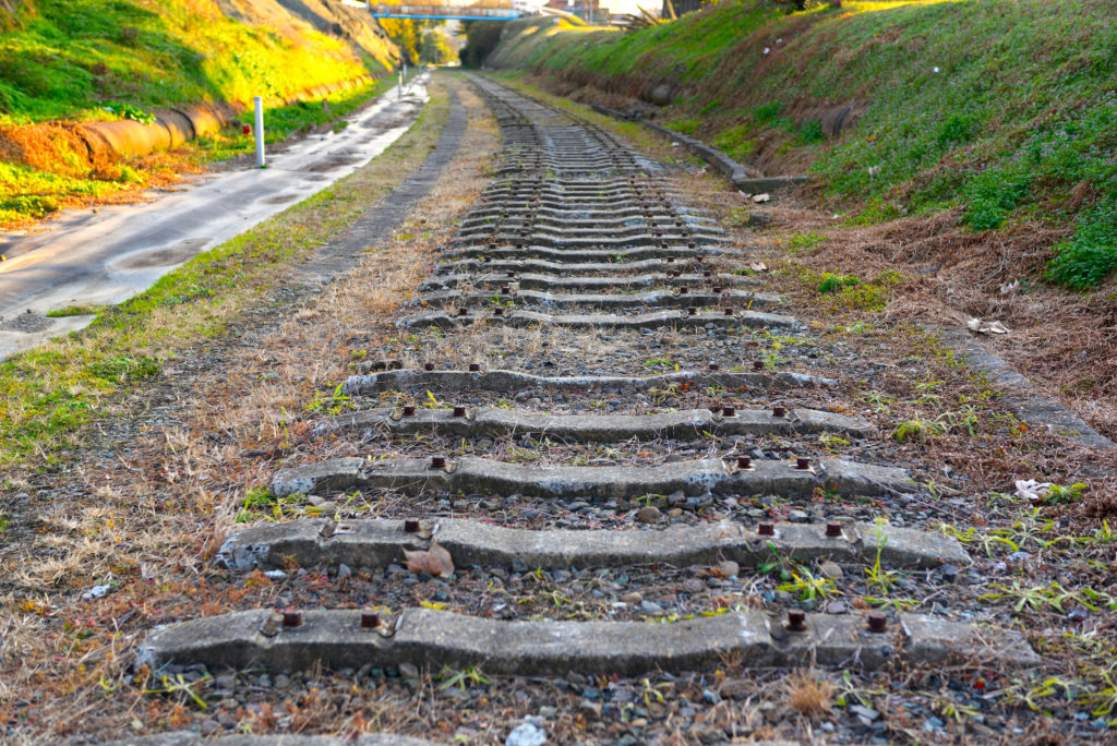 旧三池炭鉱専用鉄道敷跡
