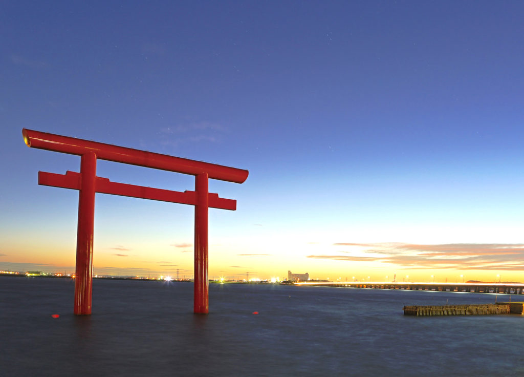 鹿島神宮・一の鳥居（北浦）