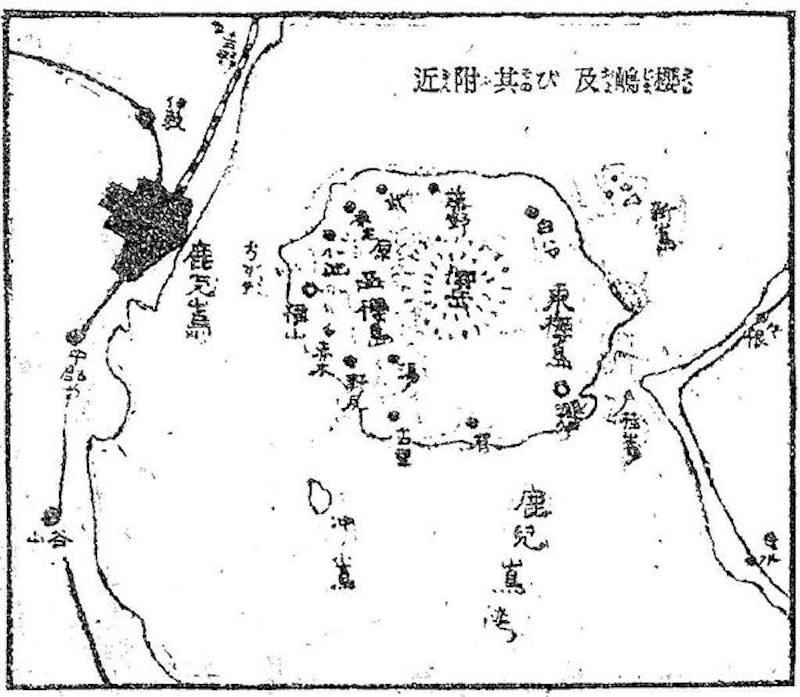 桜島・大正3年地図