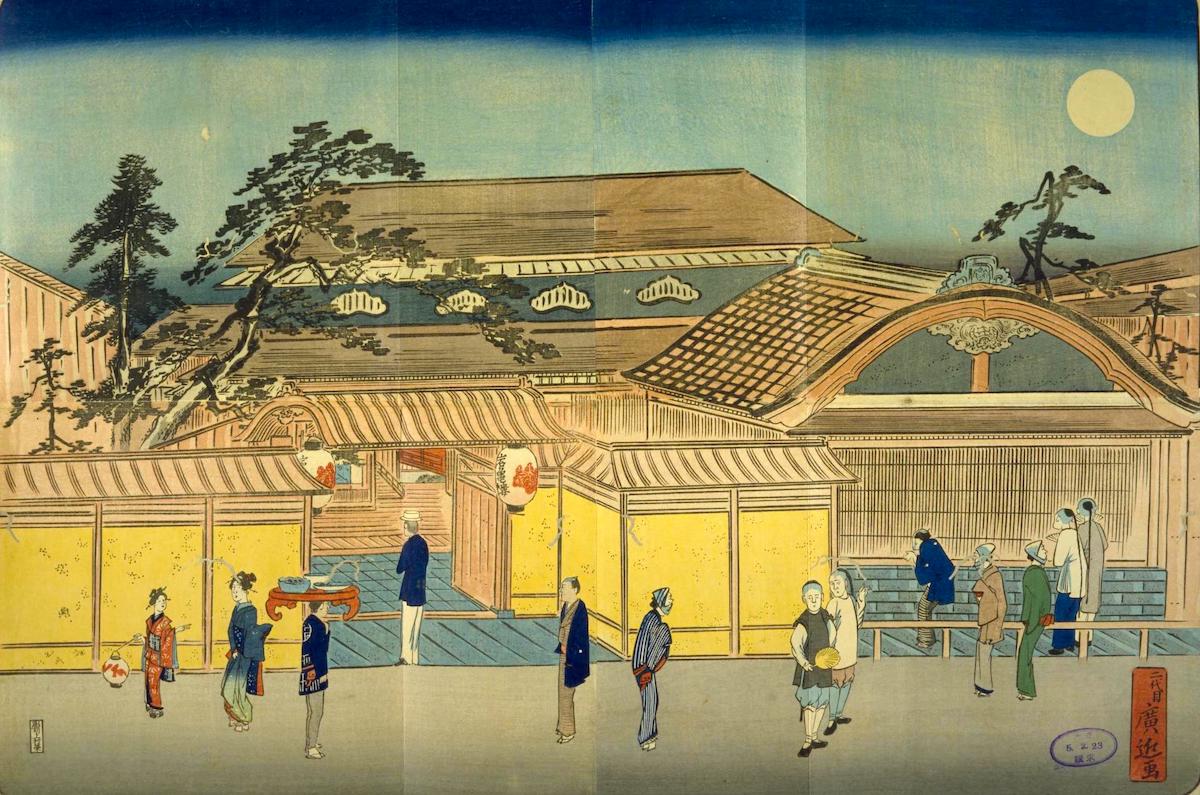 横浜岩亀楼之図