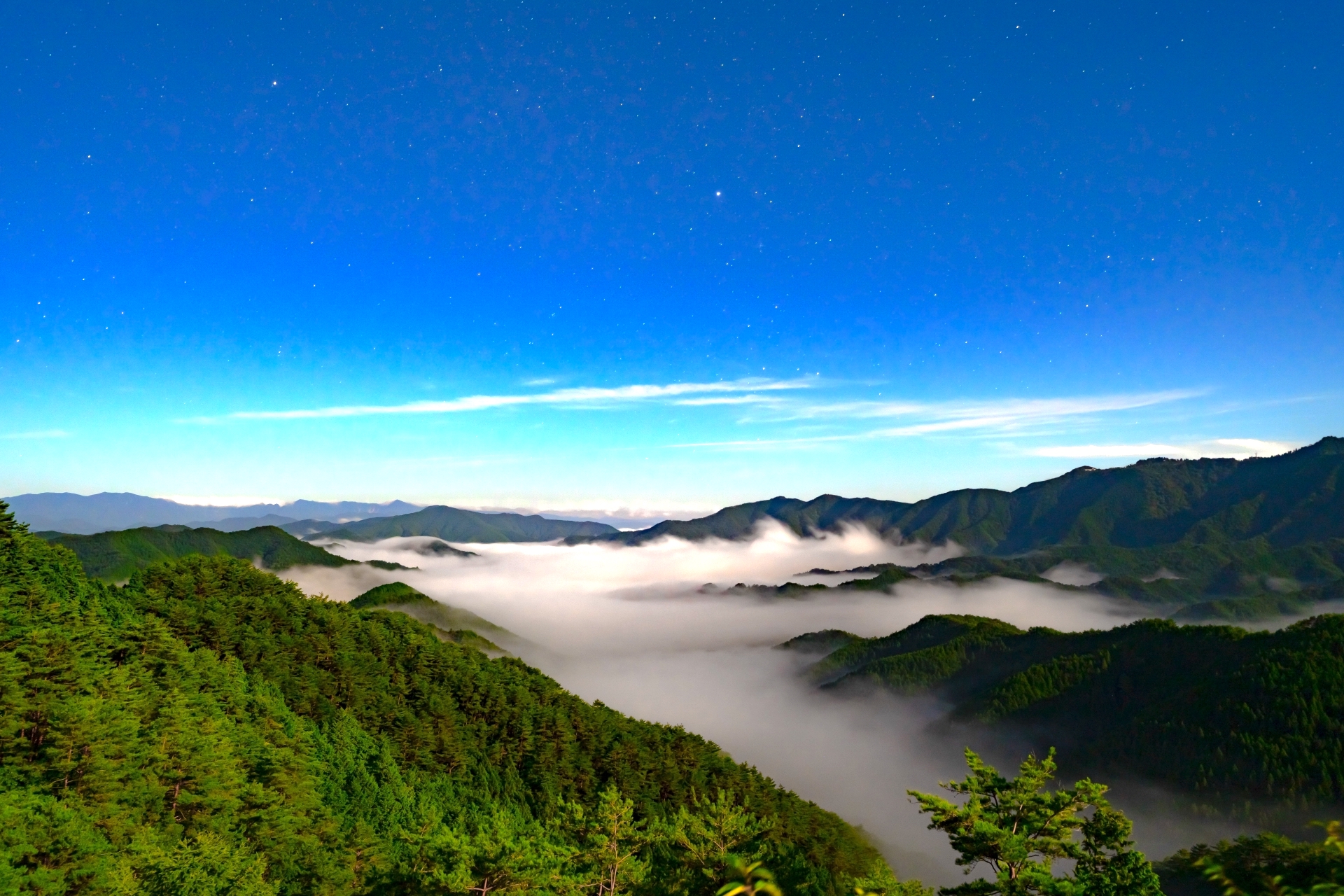 雲海景勝地（野迫川村）