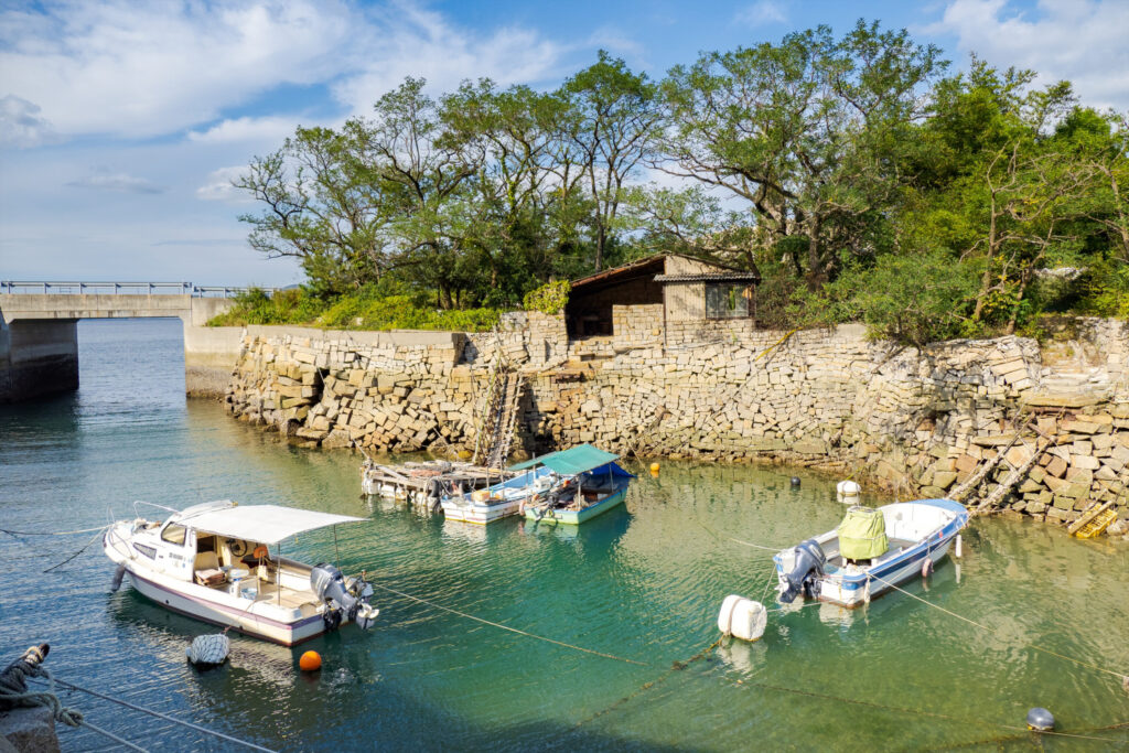 北木島のベニス（千ノ浜の護岸景観）