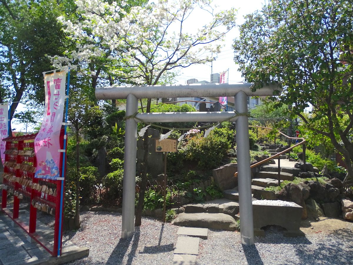 鎮守氷川神社(富士塚)