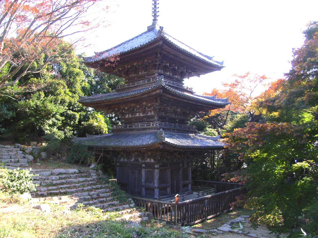 安土城 摠見寺三重塔