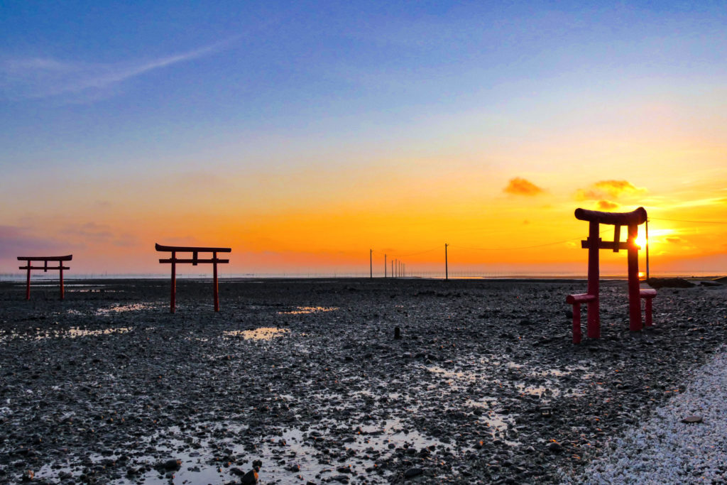 大魚神社の海中鳥居