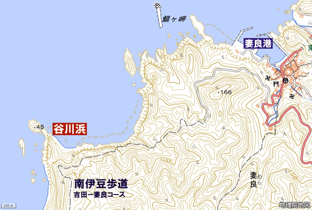 妻良谷川浜