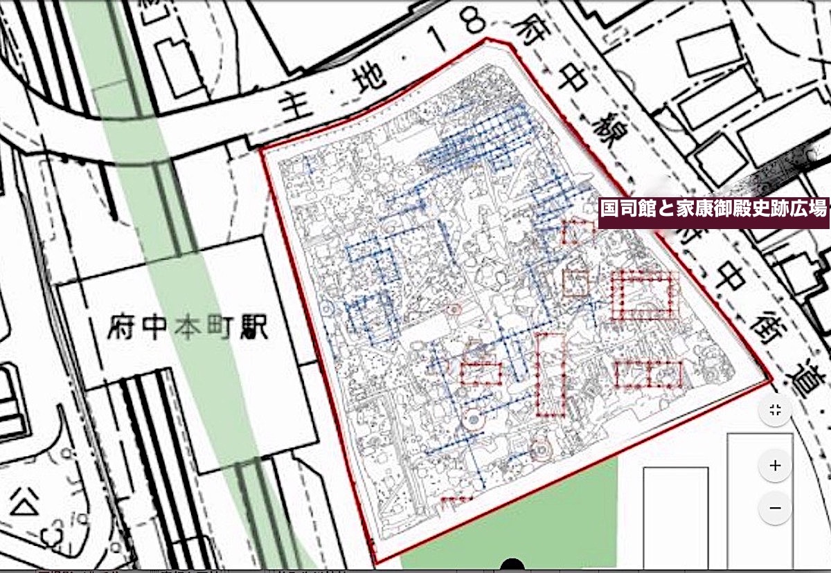 国司館と家康御殿史跡広場