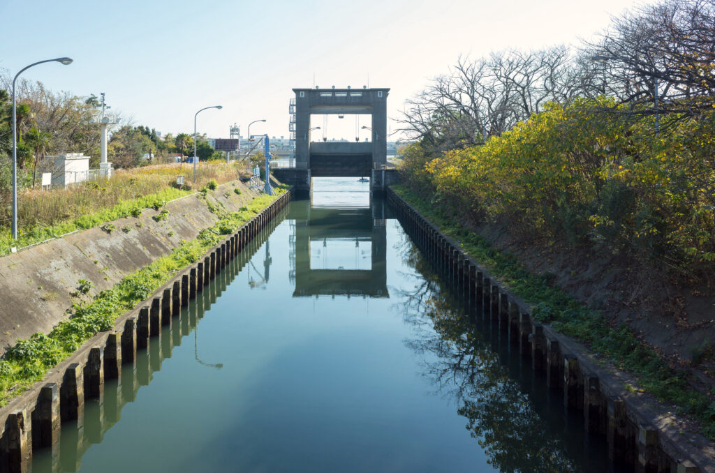 江戸川水閘門