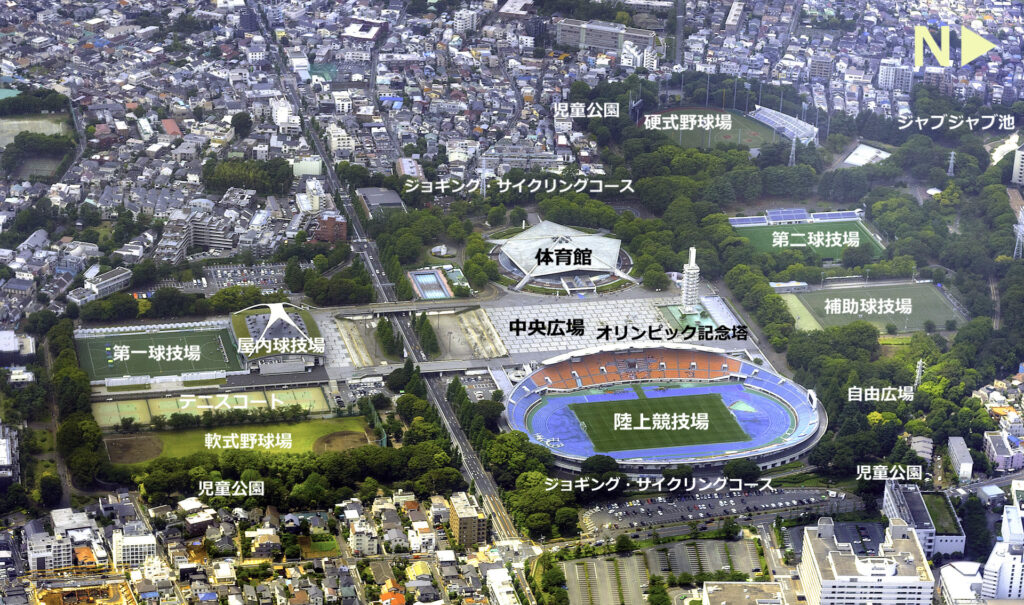 駒沢公園空撮MAP