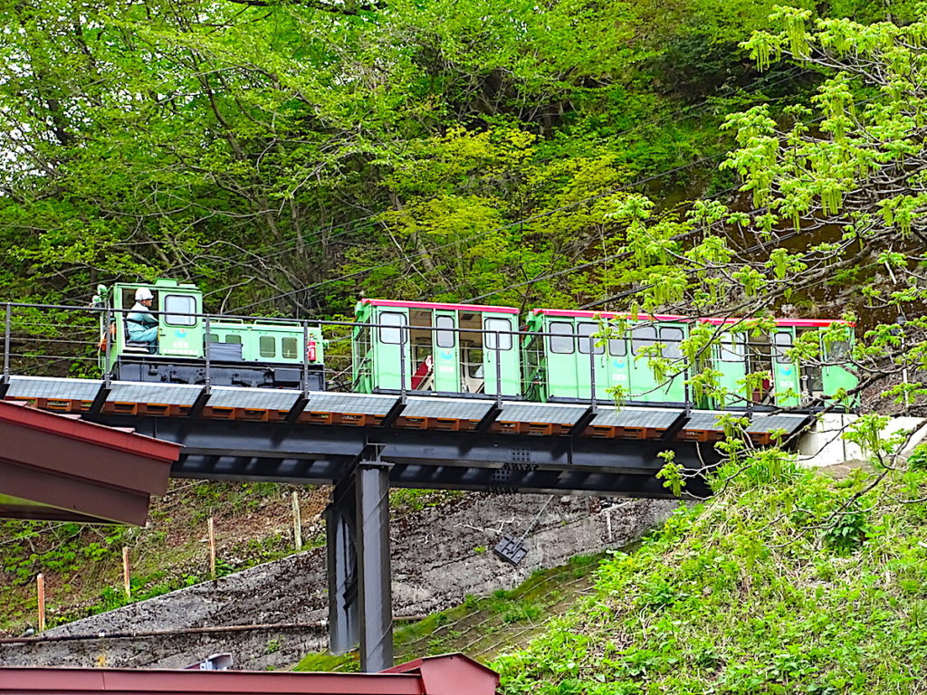 立山砂防工事専用軌道