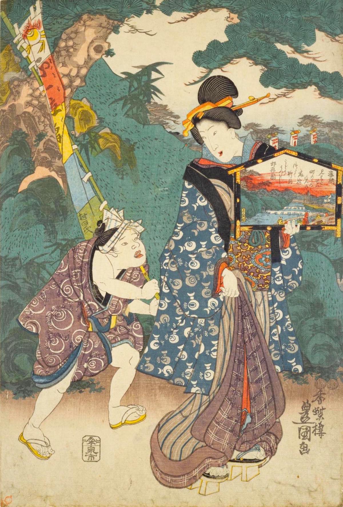 甲州善光寺境内之図初午