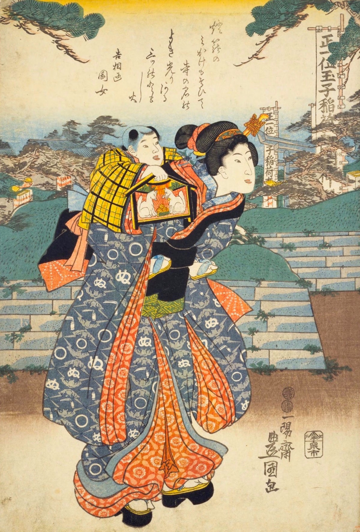 甲州善光寺境内之図初午