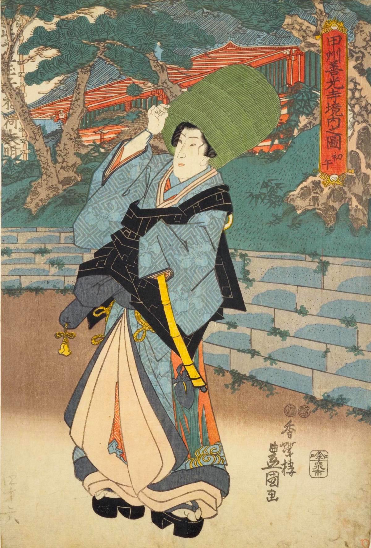 甲州善光寺境内之図初午