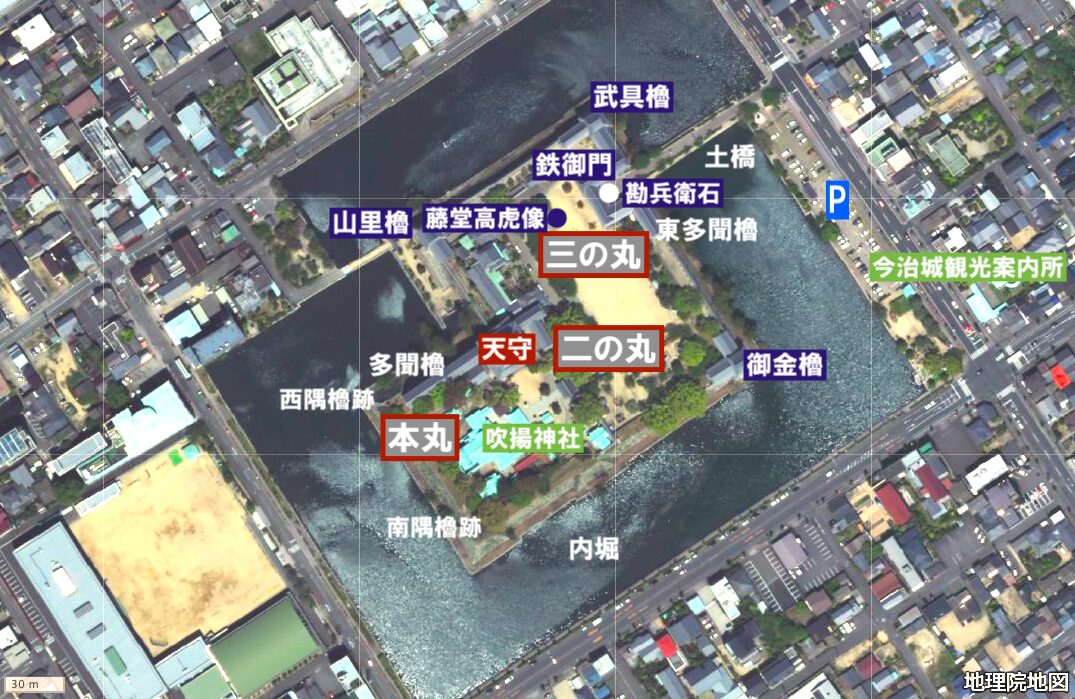 今治城縄張り図