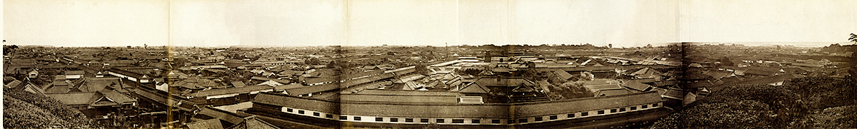 宕山より撮影した江戸のパノラマ（1865〜1866年頃、フェリックス・ベアト撮影）
