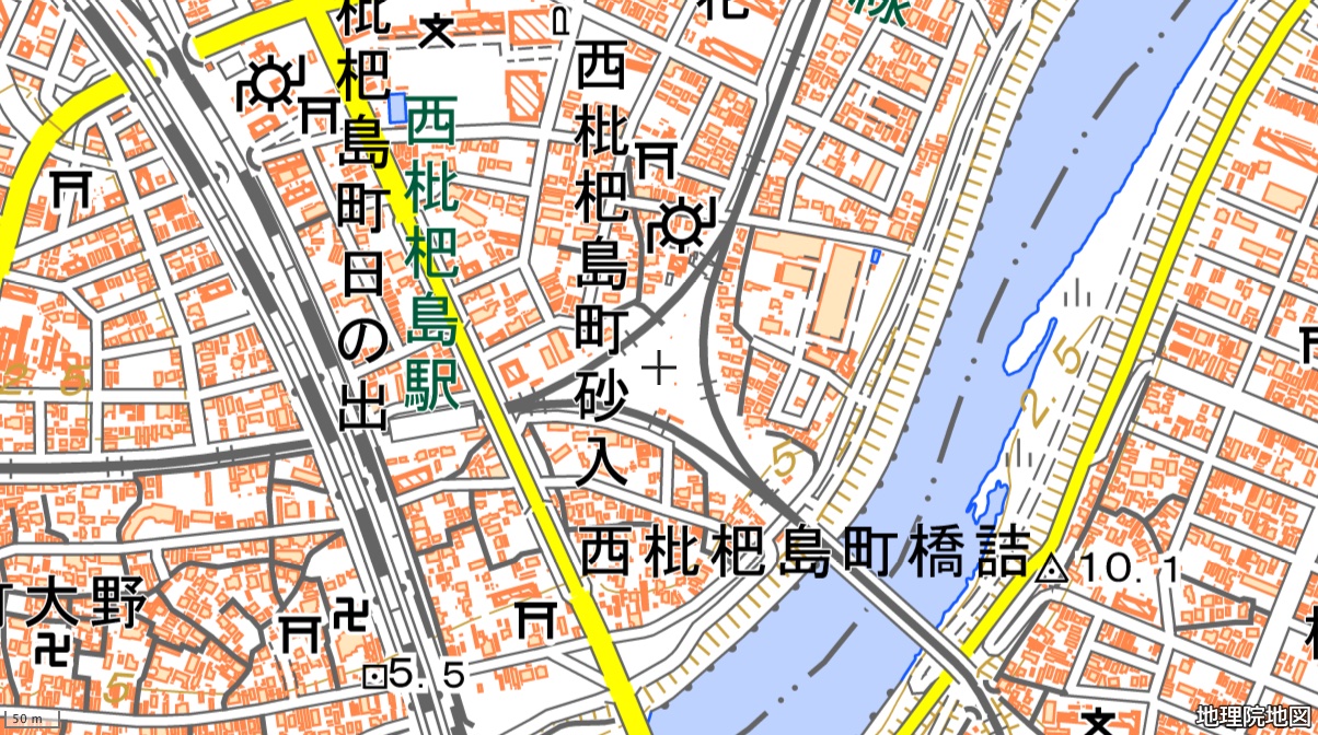 枇杷島の三角地帯