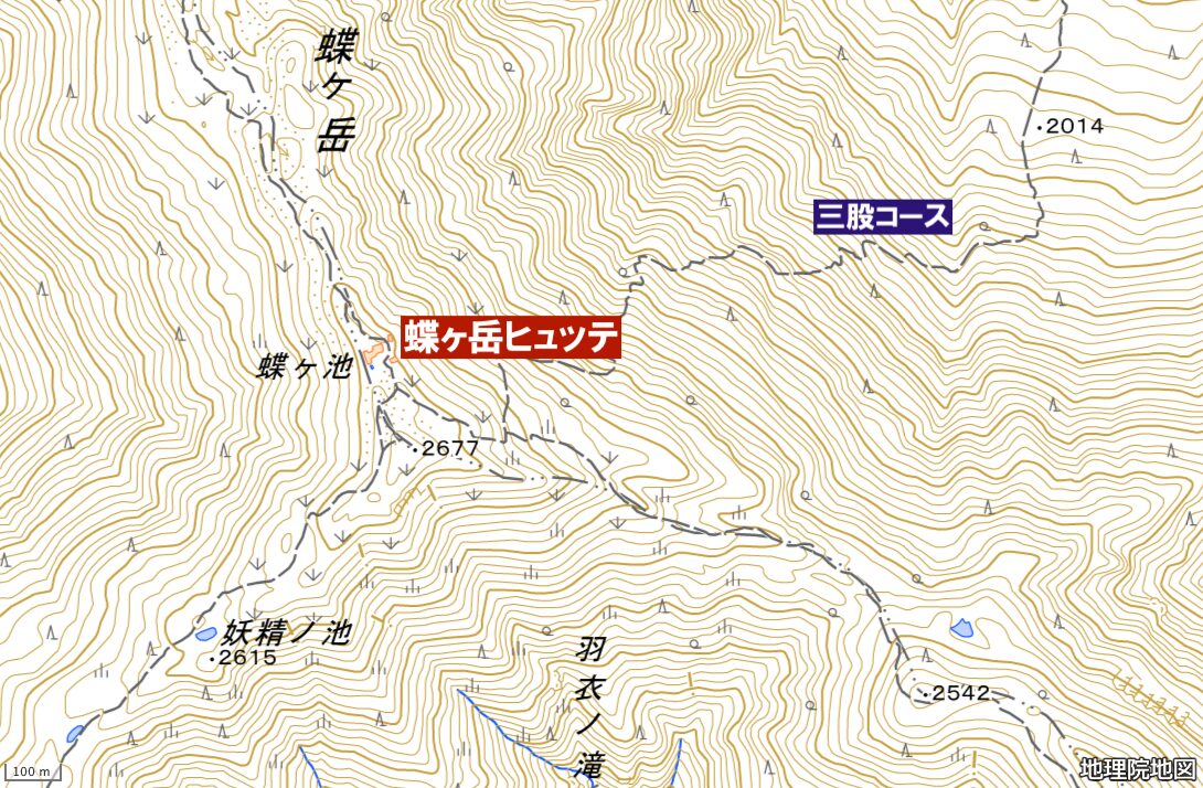 蝶ヶ岳ヒュッテ