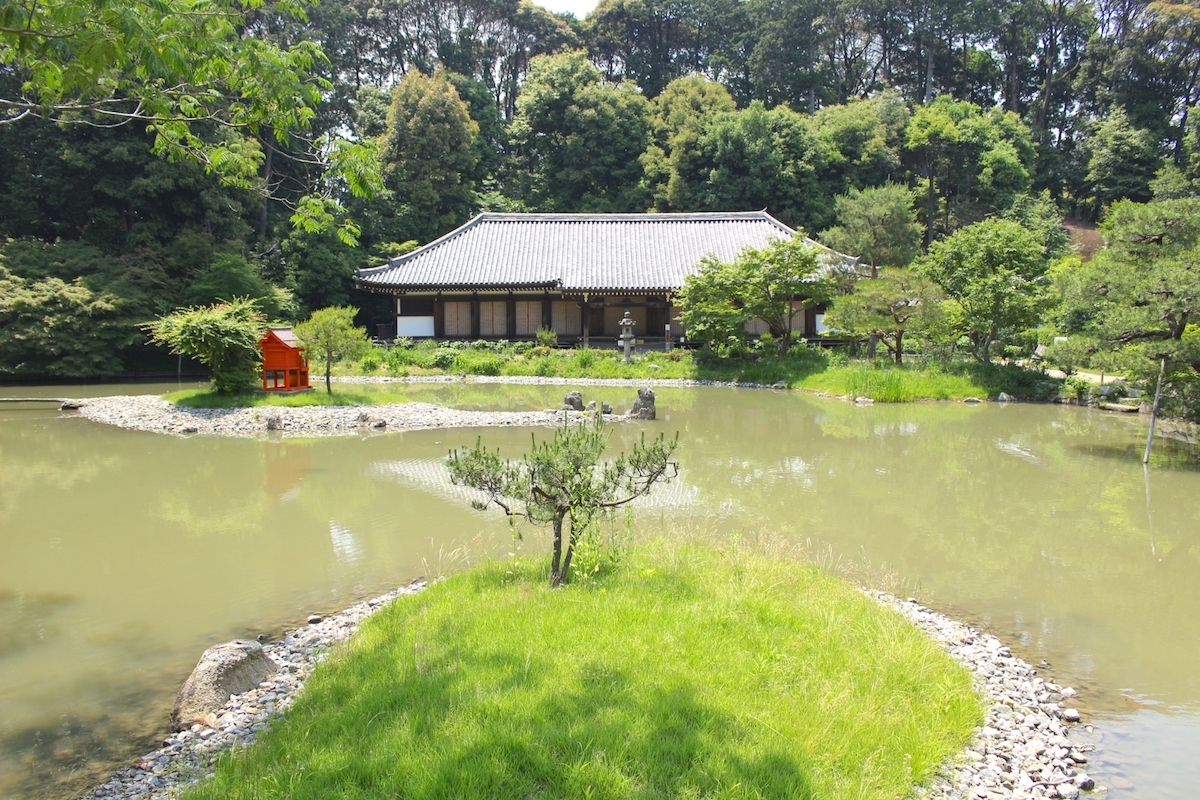 浄瑠璃寺の浄土式庭園