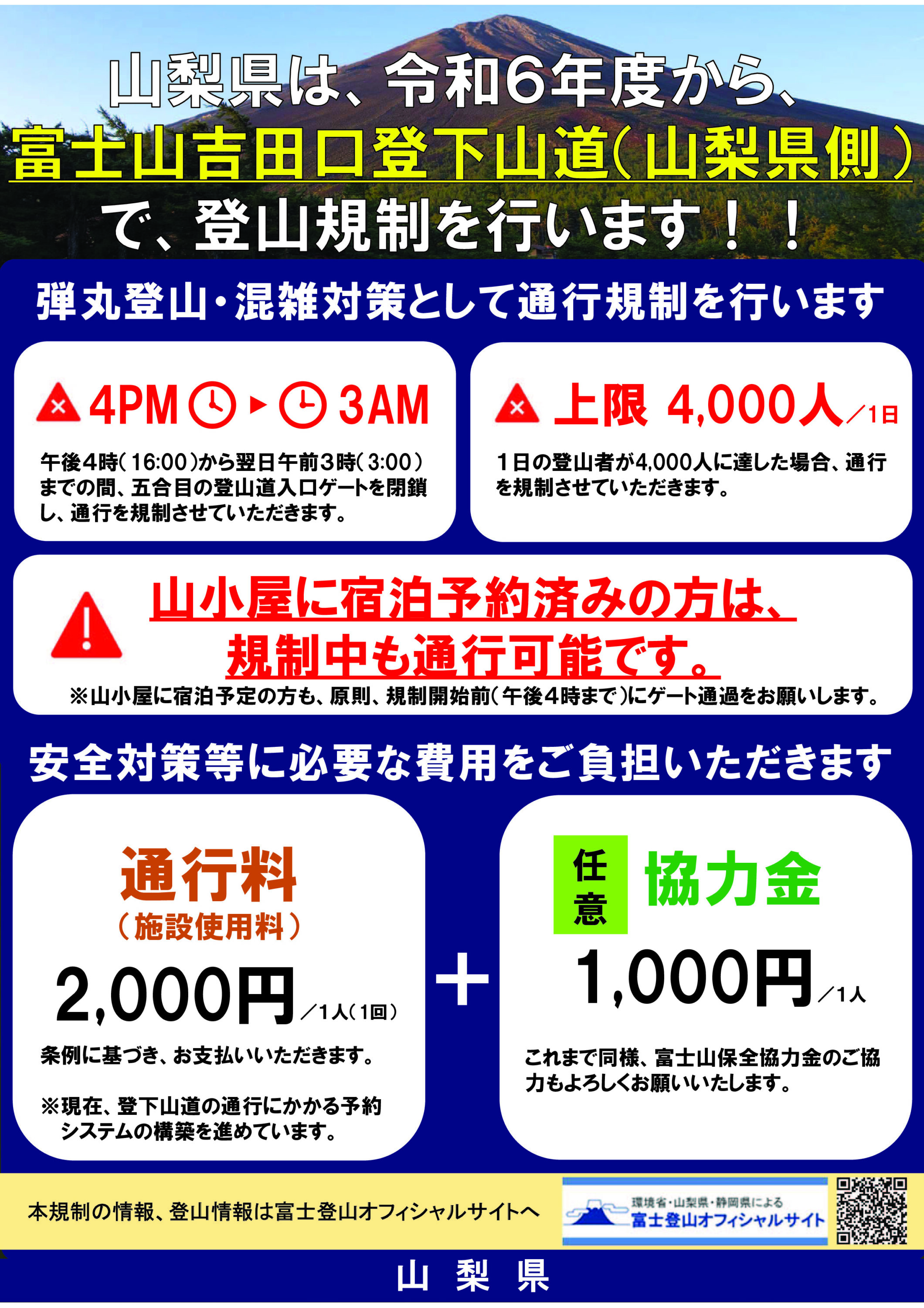 富士山吉田ルート通行予約システム