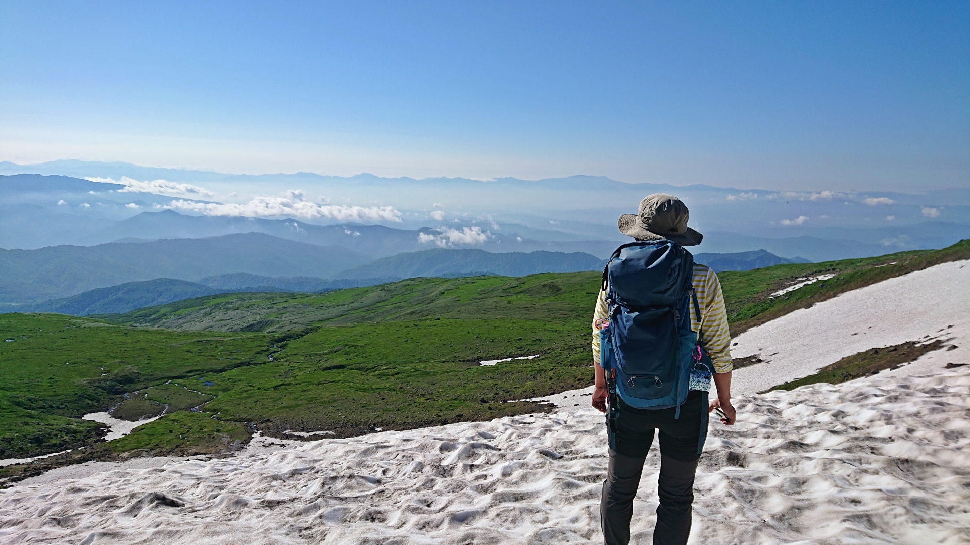 月山・真夏の雪合戦