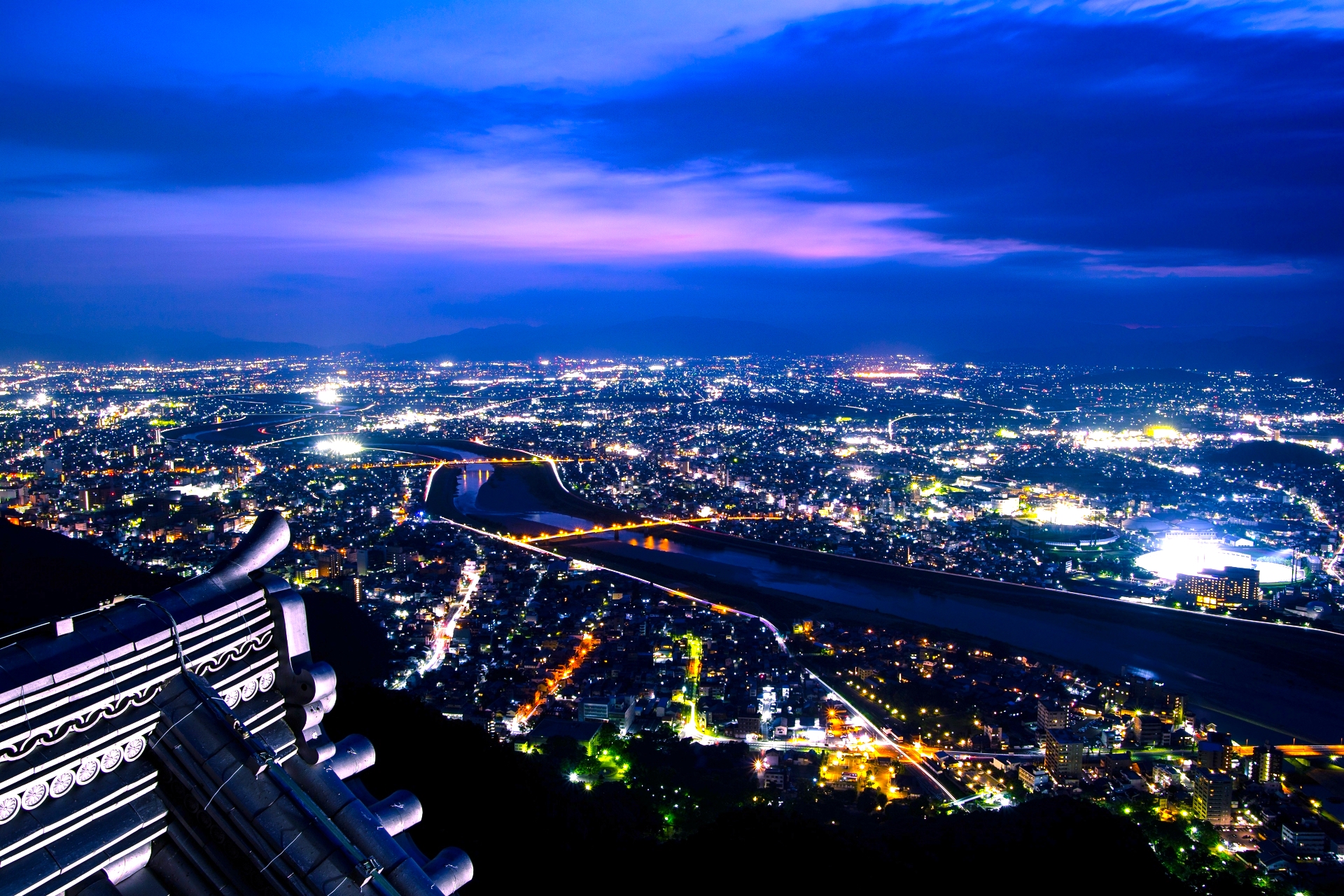 岐阜城パノラマ夜景