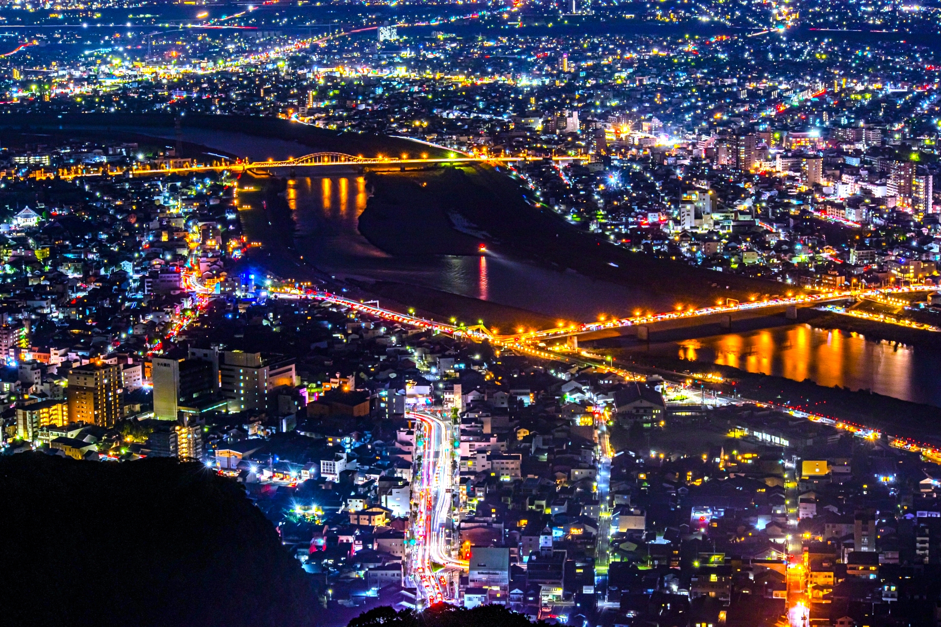 岐阜城パノラマ夜景