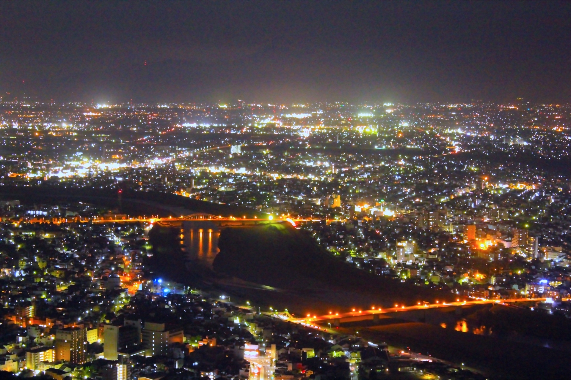 岐阜城パノラマ夜景