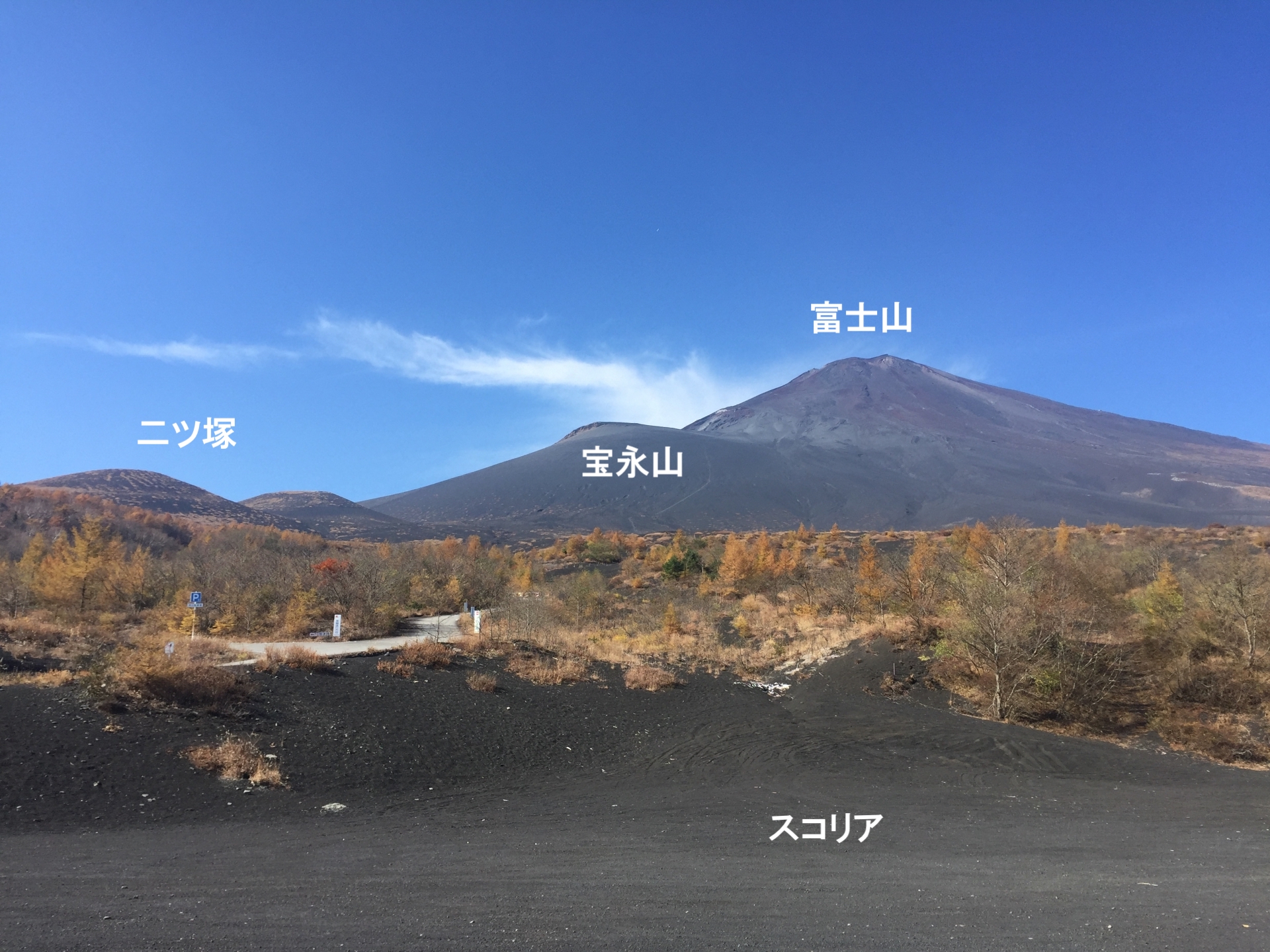 御殿場口新5合目からの眺め
