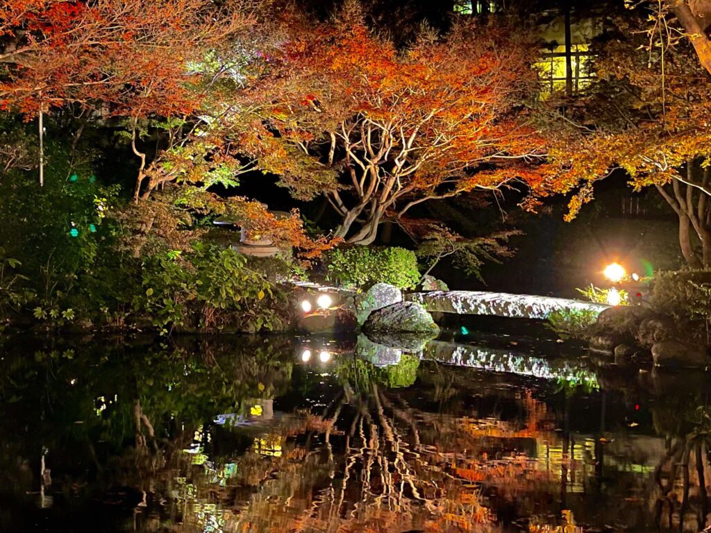 池田山公園ライトアップイベント『紅葉の灯明-みあかし』