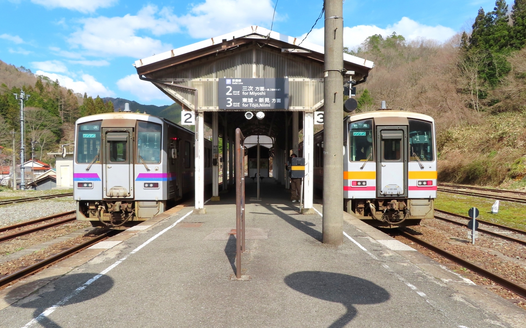 芸備線・備後落合駅