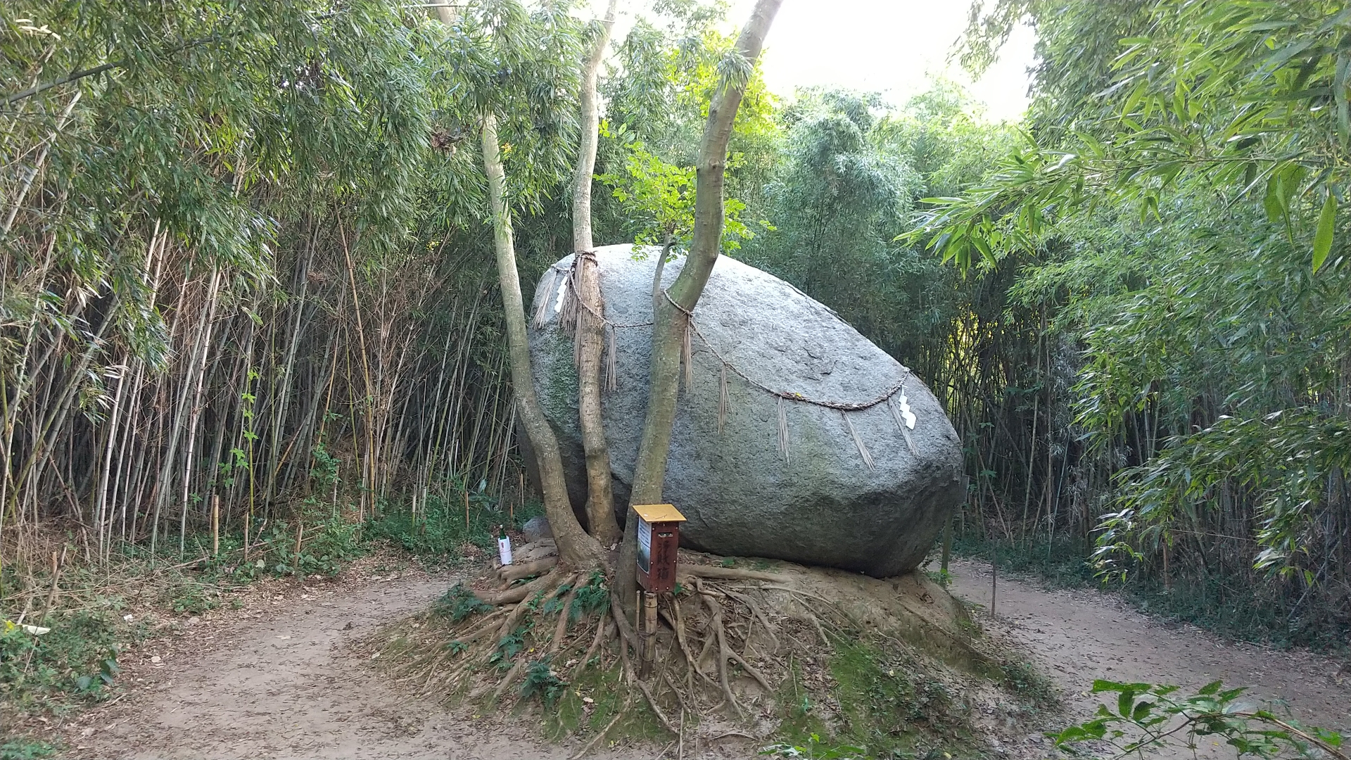 神在神社の神石