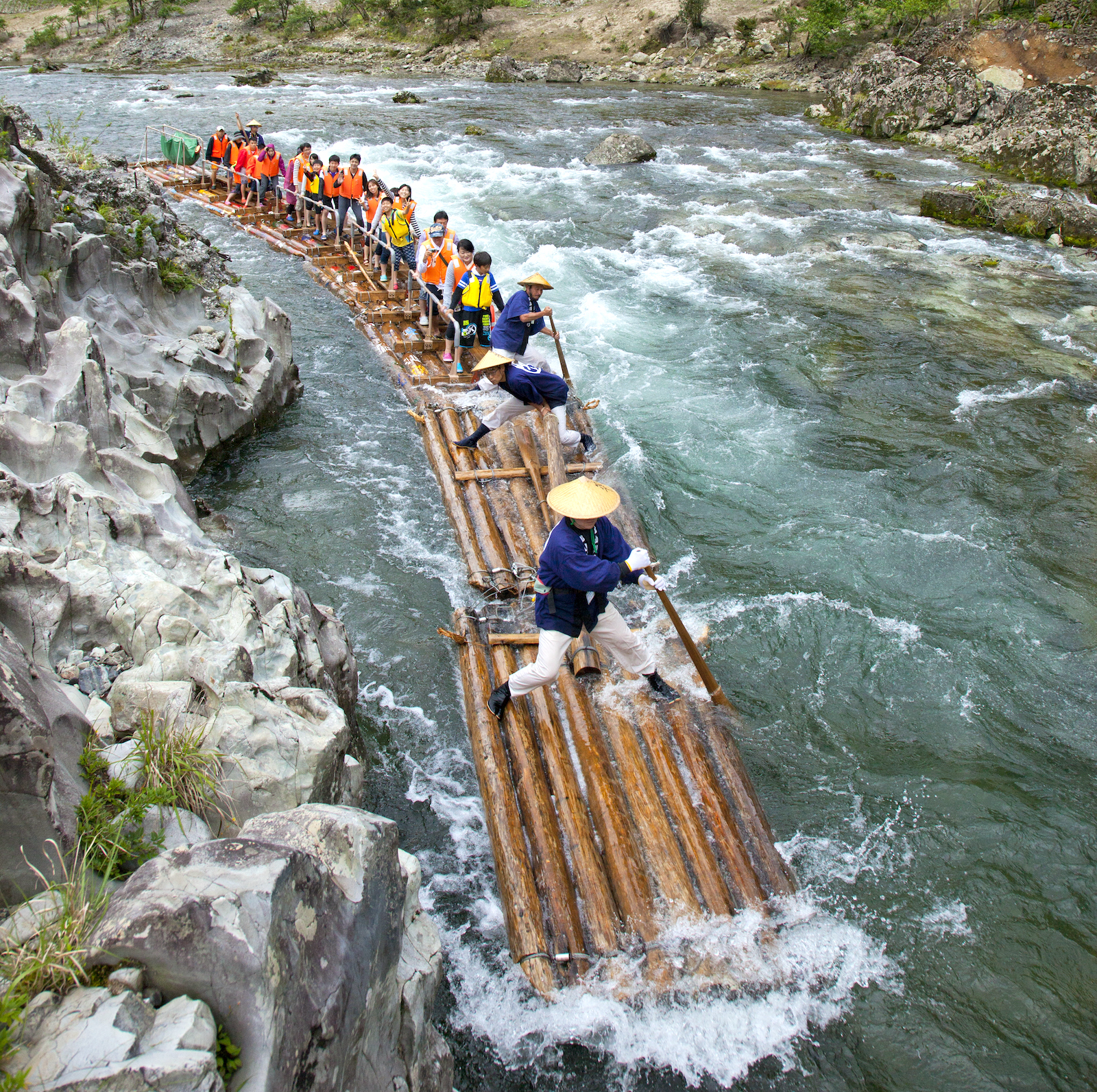 北山川観光筏下り