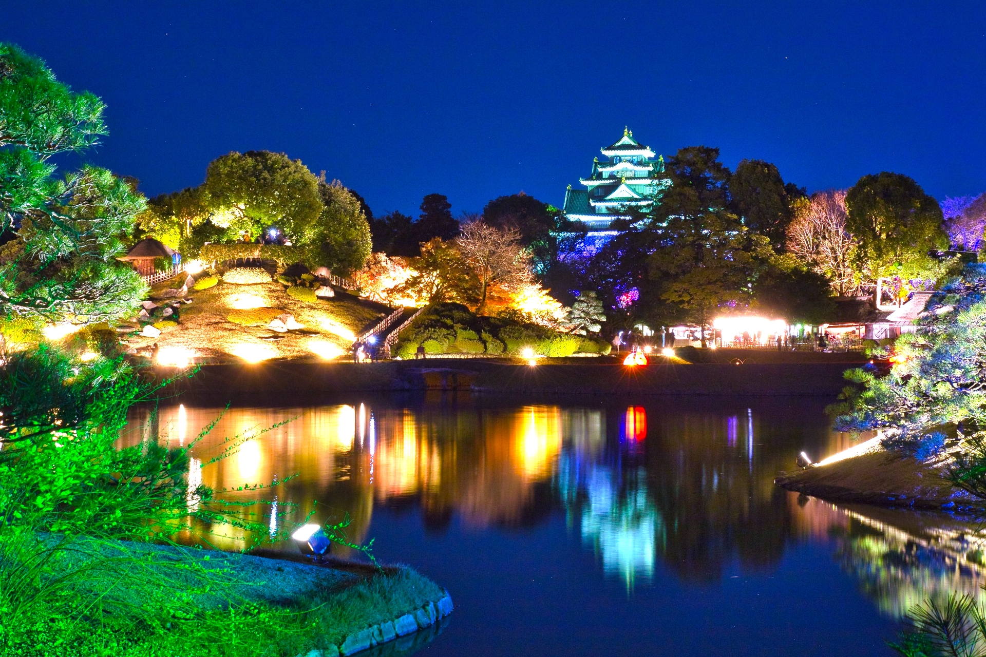 岡山後楽園『夏の幻想庭園』