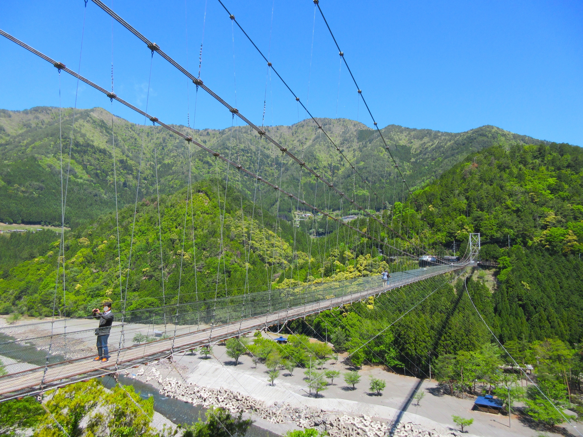 谷瀬の吊り橋