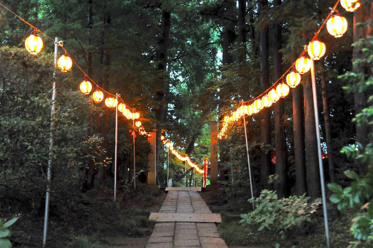 成顕寺『萬灯練行列』（諏訪大明神大祭）
