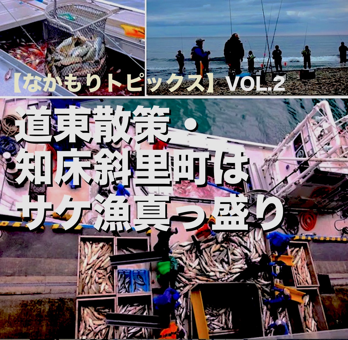 【なかもりトピックス】vol.2 道東散策・知床斜里町はサケ漁真っ盛り
