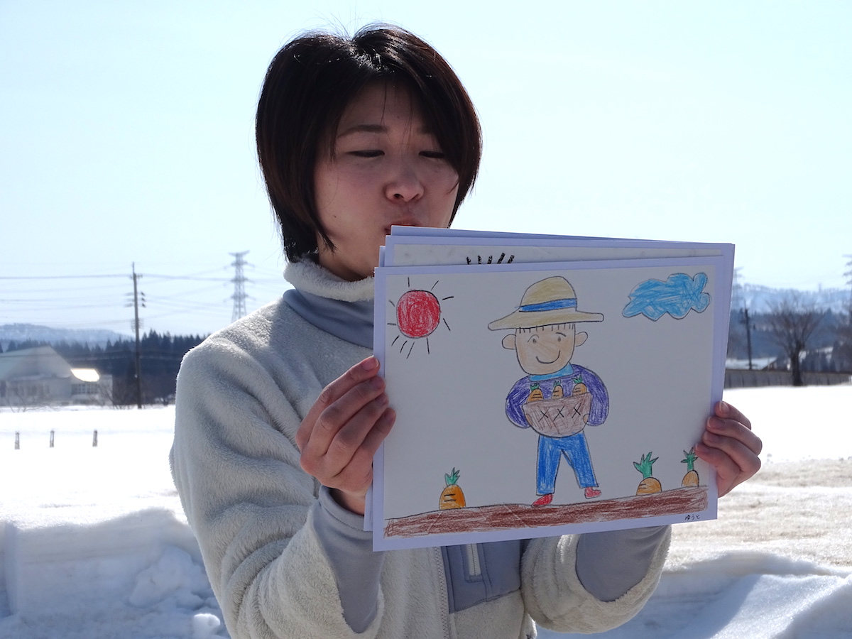雪下人参の収穫体験