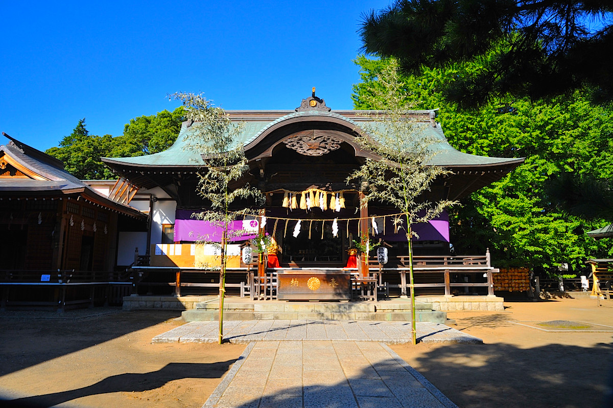 葛飾八幡宮の拝殿
