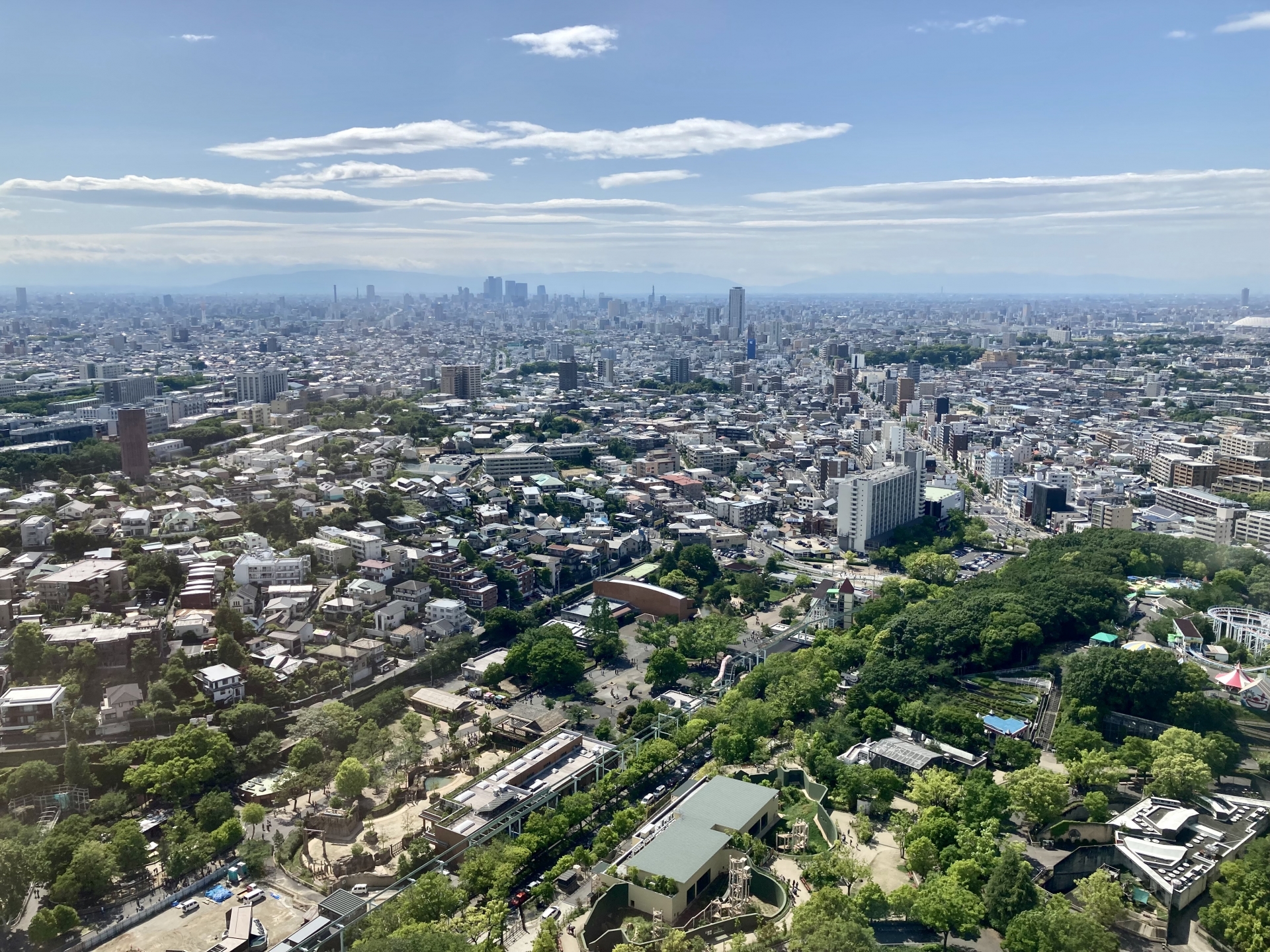 東山スカイタワーから名古屋市街を一望に