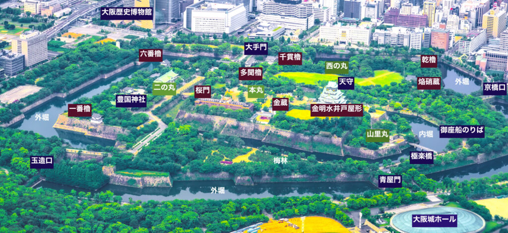 大阪城公園空撮 PhotoMap