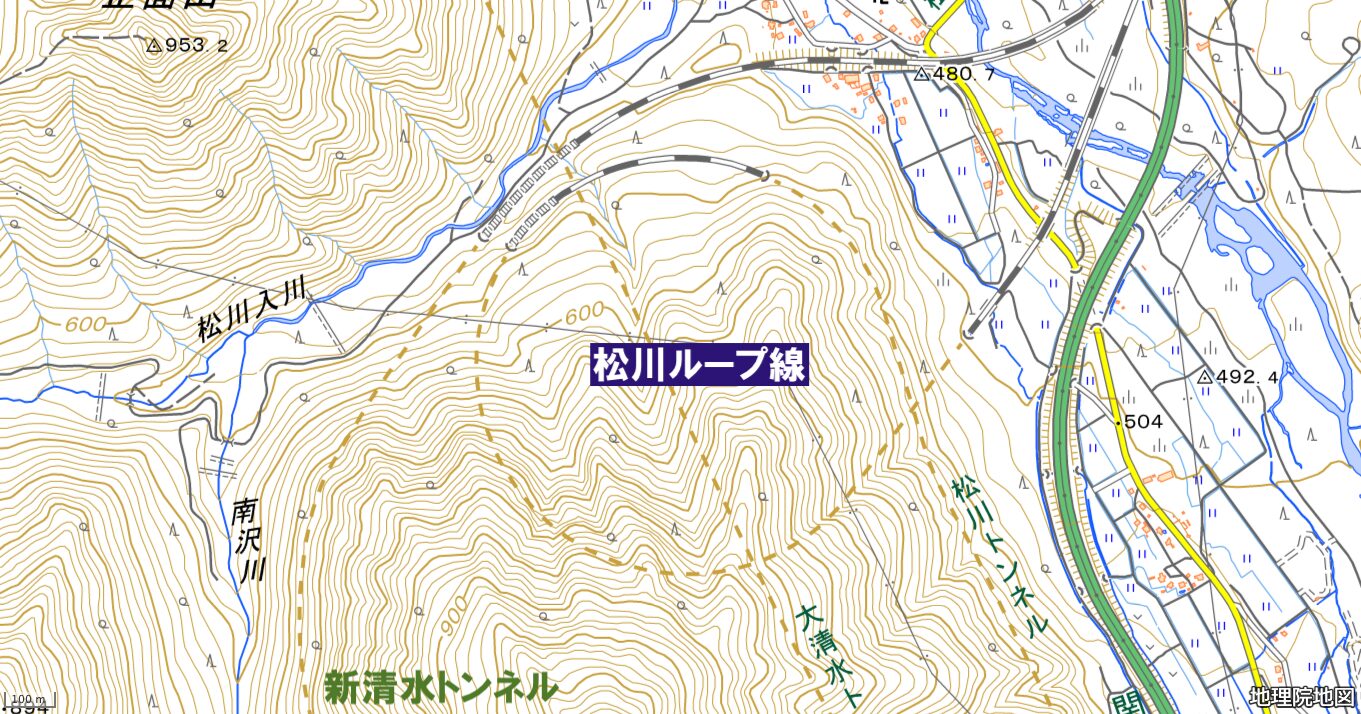 松川ループ線