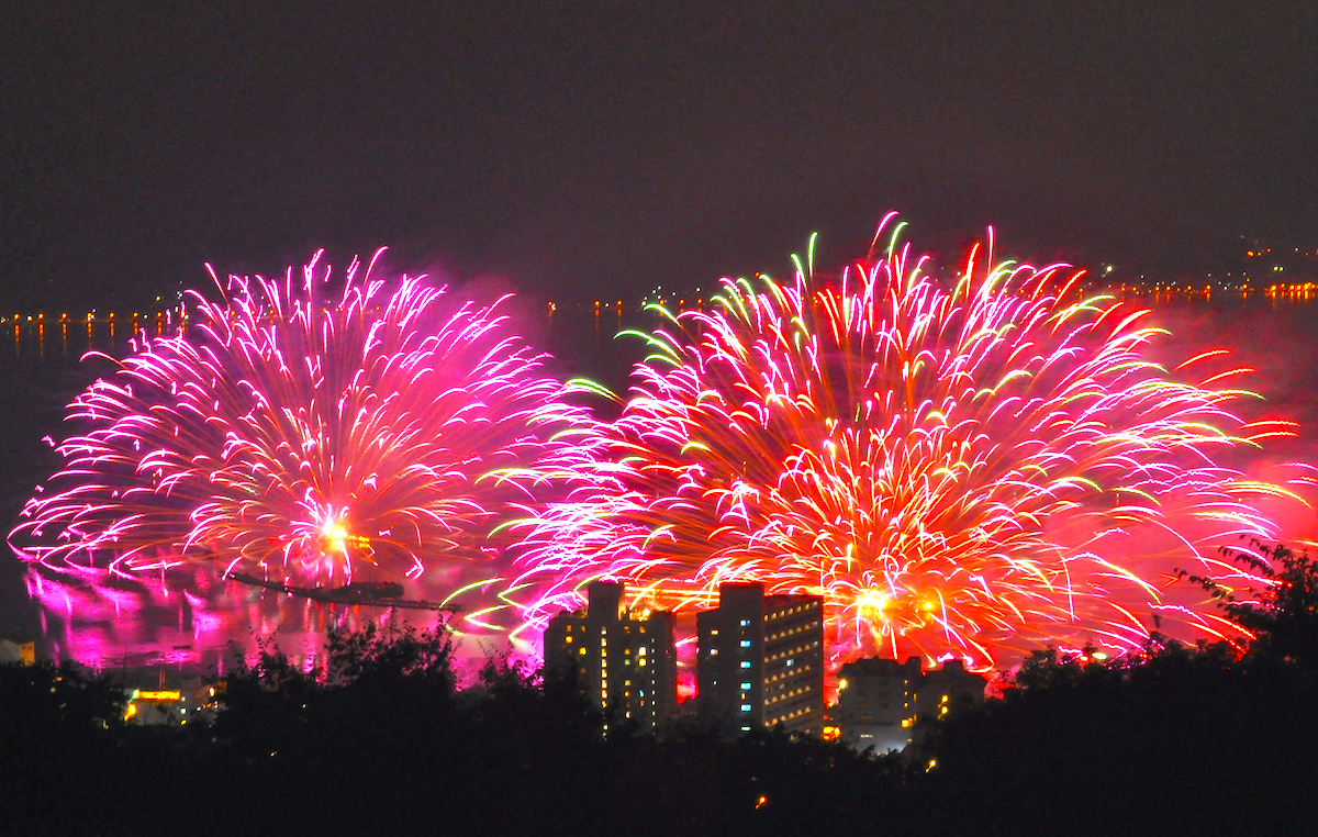 諏訪湖祭湖上花火大会