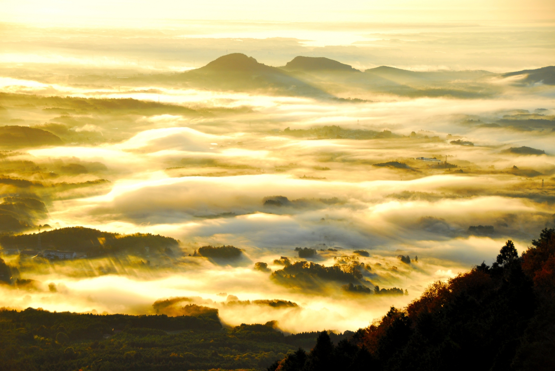 加波山の雲海